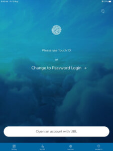 Face ID or Touch ID to login in UBL Digital App