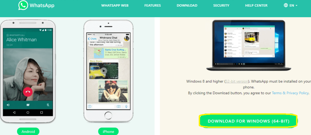 Use WhatsApp Software for Windows or Mac