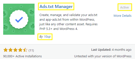 install the “Ads.txt Manager” plugin