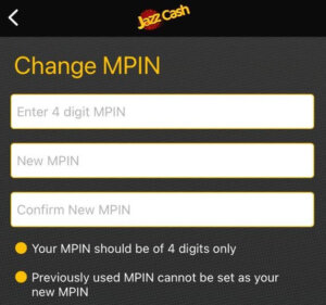 Change MPIN Password