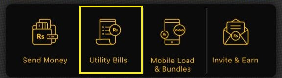 Follow steps for paying utility bills through JazzCash
