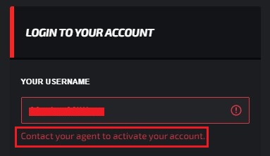 If you are facing any errors, then contact an agent to activate your account.