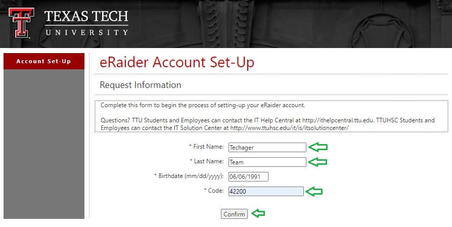 How to Create eRaider Account Updated Method