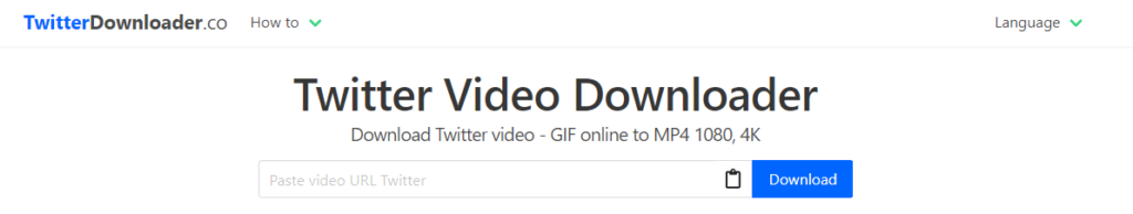 TwSaver Download Twitter Videos to Mp4 Online