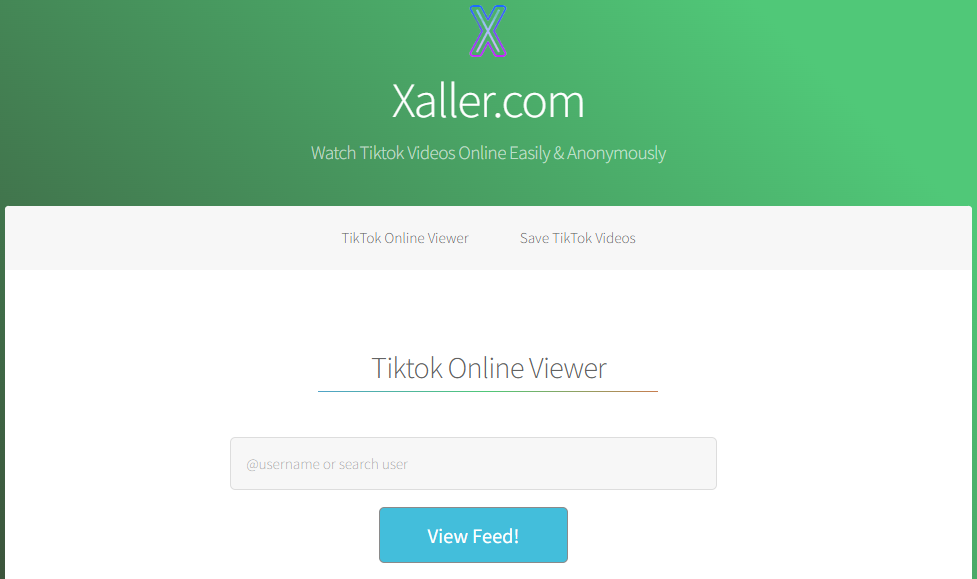 Xaller Tiktok Online Viewer Anonymous