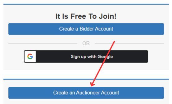 Click on "Create Account"
